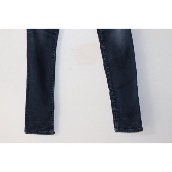 Diesel Womens Size 25 XS Dark Blue Grupee Jeans Sweat Pants Skinny Stretch Denim - Picture 6 of 8